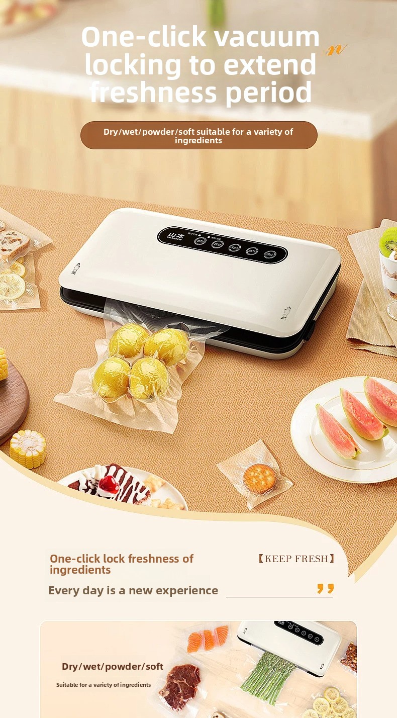 Food Vacuum Sealer Machine - Mini Zgrzewarka Próżniowa Automatyczna Domowa Maszyna