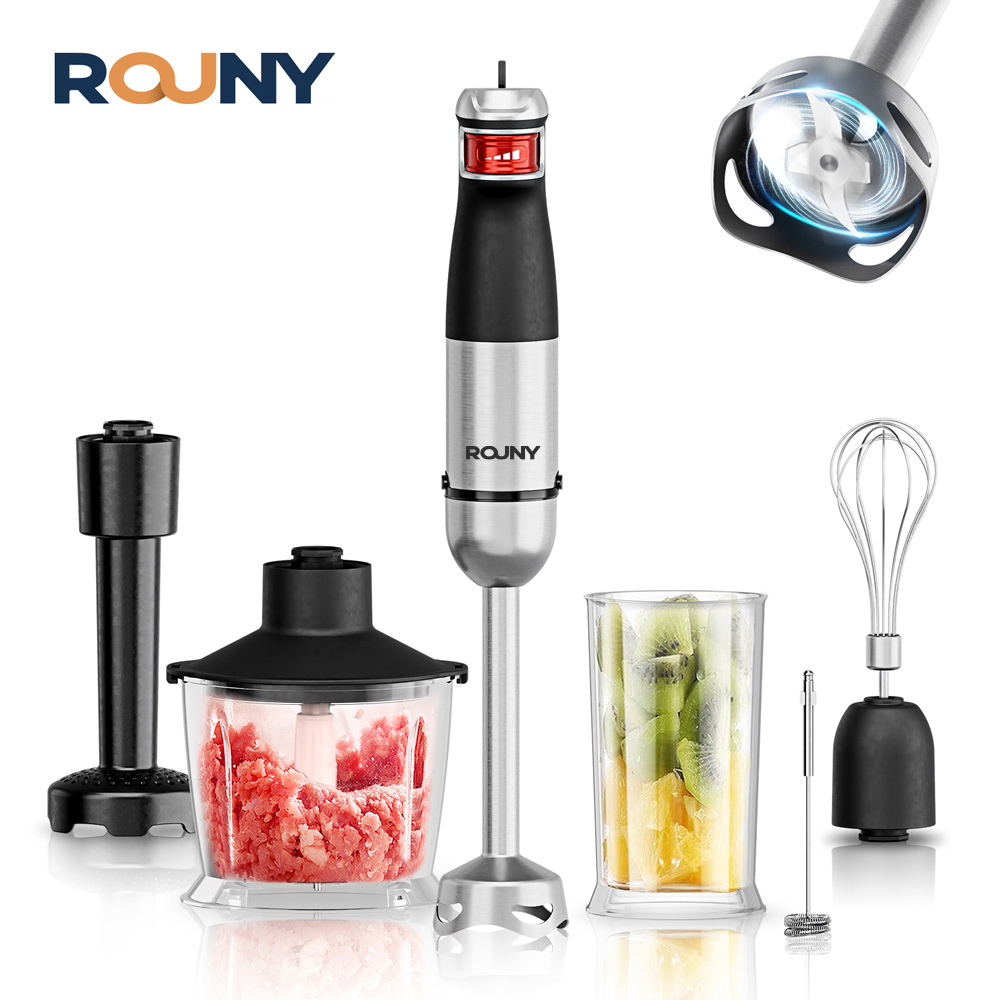 Immersion Hand Blender Set - Elektryczny blender ręczny 6-w-1, wielofunkcyjny blender