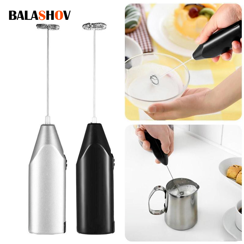 Electric Milk Frother Handheld - Bezprzewodowy spieniacz do mleka trzepaczka do