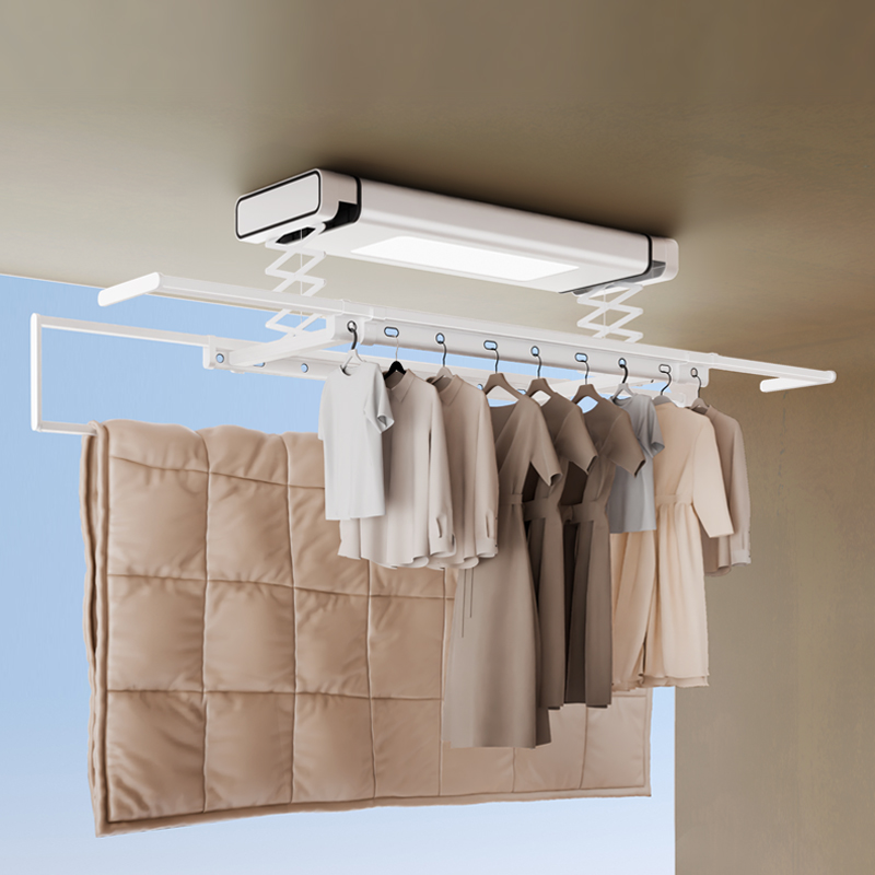 Laundry - Inteligentne sušarki sufitowe, aluminiowe wieszaki na