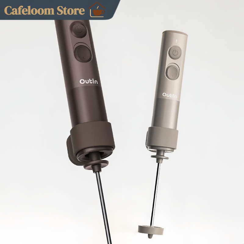 Electric Milk Frother Handheld - Outin Lattogo Elektryczny Przenośny Spieniacz do