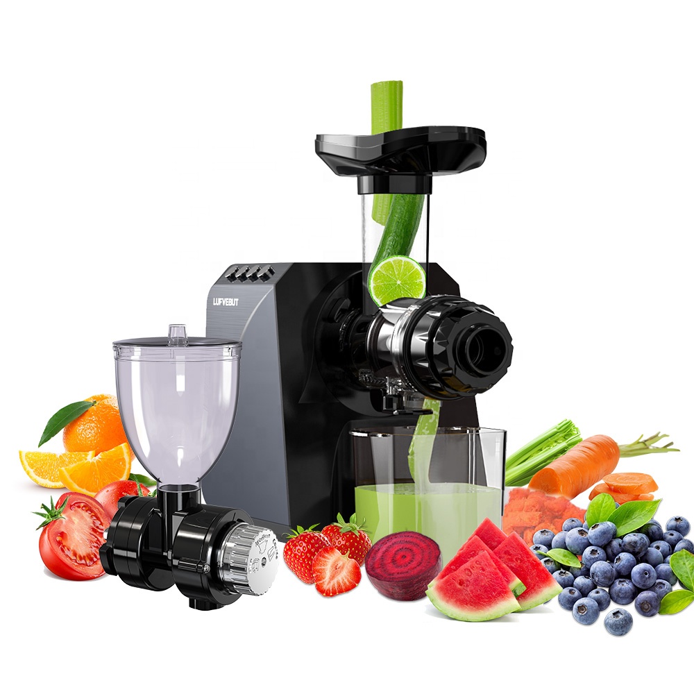 Electric Slow Juicer Cold Press - Profesjonalna, wielofunkcyjna, wolnoobrotowa wyciskarka elektryczna do