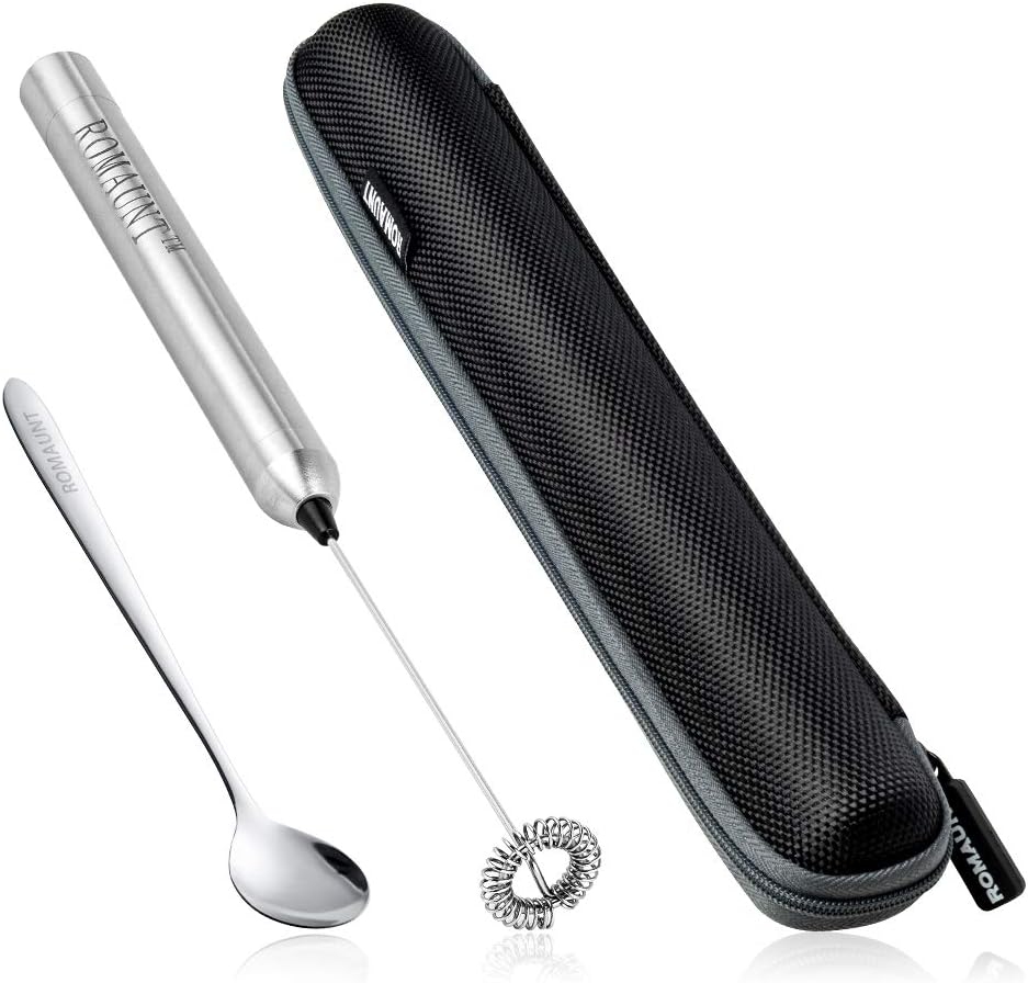 Electric Milk Frother Handheld - Ręczny spieniacz do mleka, elektryczny, na