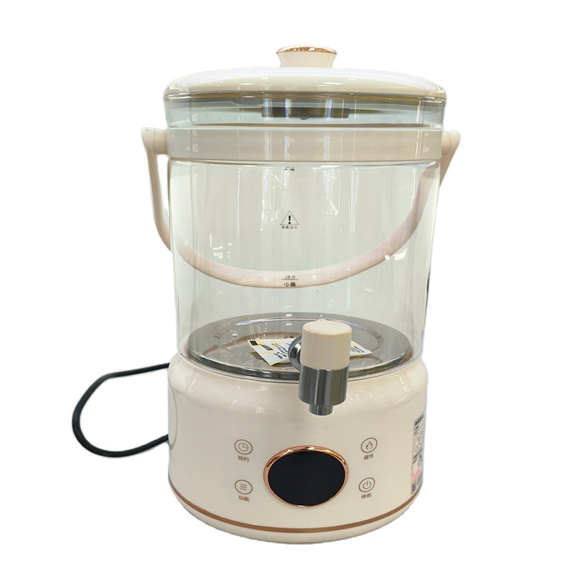 Electric Kettle Temperature Control - Biały bezprzewodowy elektryczny czajnik szklany z