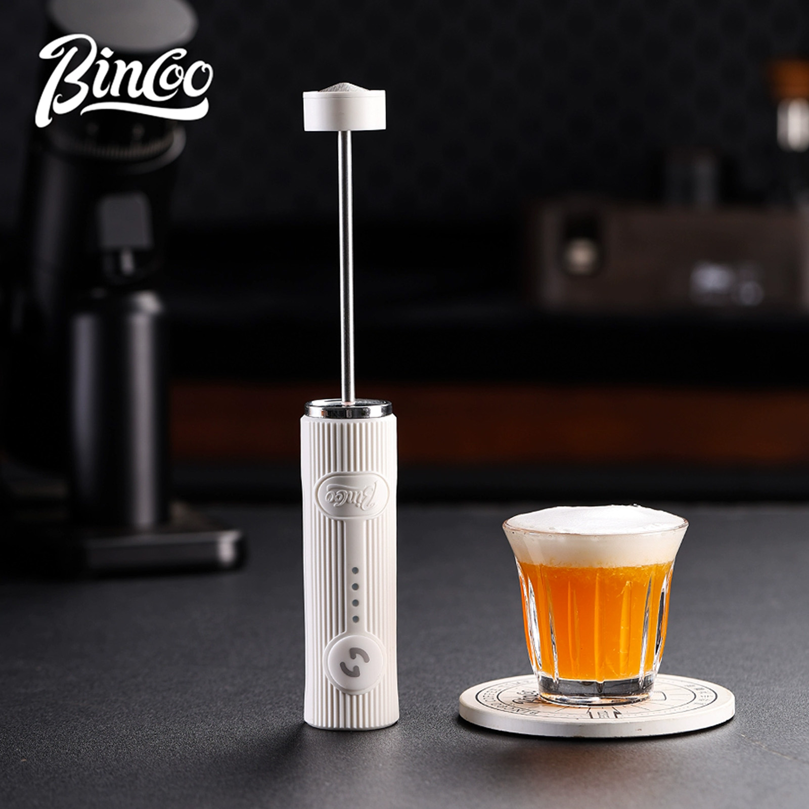 Electric Milk Frother Handheld - Bincoo Nowy Spieniacz do Mleka Ubijak