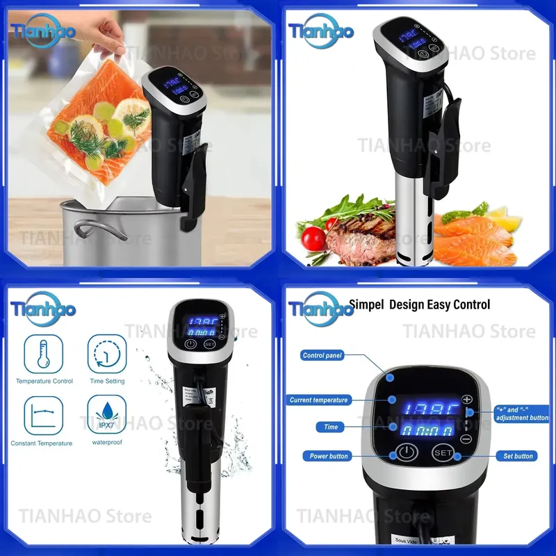 Digital Sous Vide Precision Cooker - Wodoodporny (IPX7) precyzyjny urządzenie do gotowania
