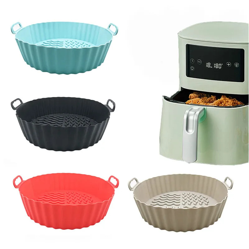 Air Fryer Silicone Pot Liner - Silikonowe wkładki do frytkownicy beztłuszczowej, silikonowy
