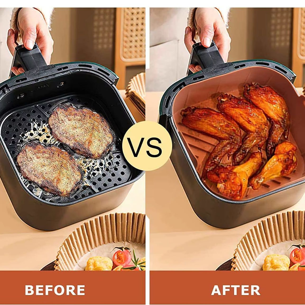Silikonowe wkładki do frytkown – Air Fryer Silicone Pot Liner recenzja i cena