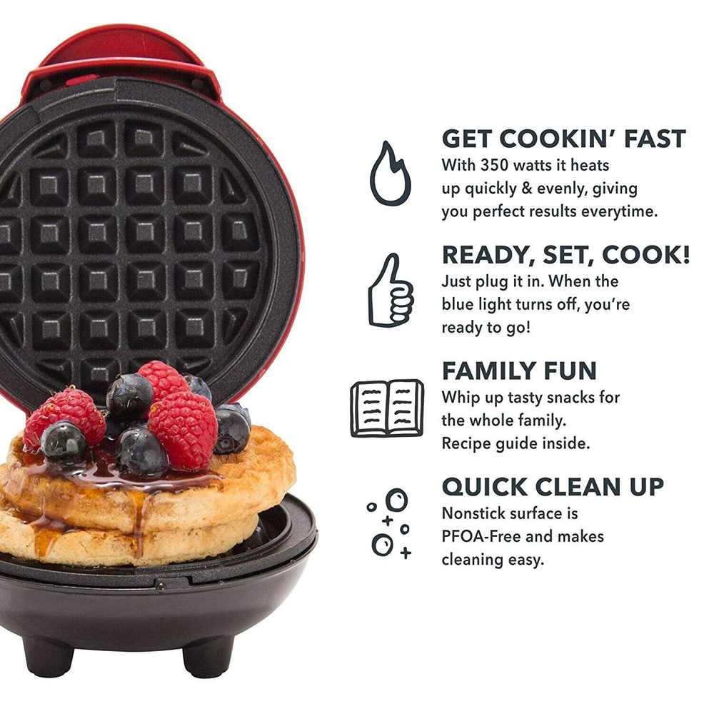 Mini gofrownica do robienia go – Mini Waffle Maker Machine recenzja i cena