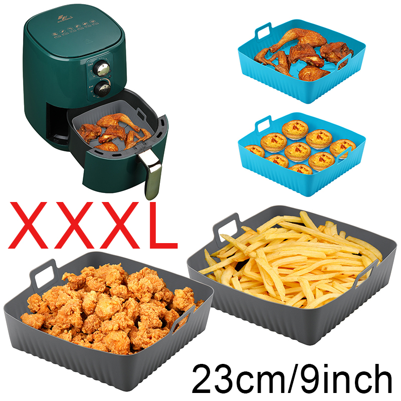 Kwadratowe duże silikonowe wkł – Air Fryer Silicone Pot Liner recenzja i cena