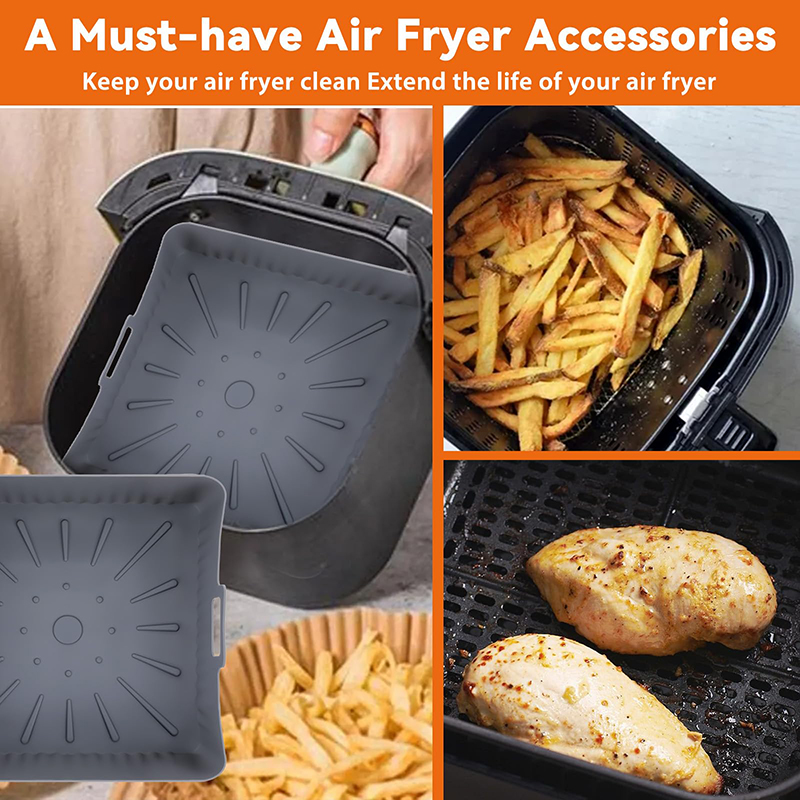 Duży silikonowy kosz do frytow – Air Fryer Silicone Pot Liner recenzja i cena