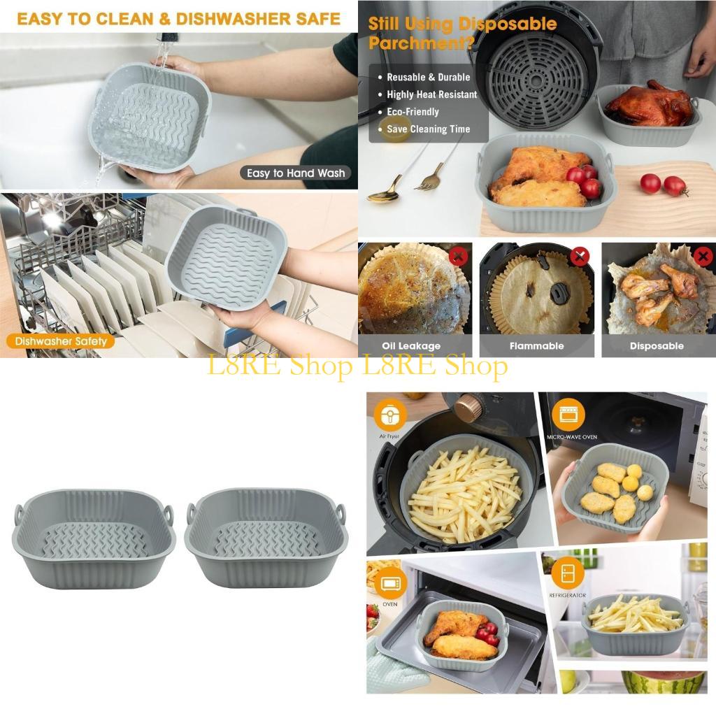 L8RE PAKIET 2 silikonowych wkł – Air Fryer Silicone Pot Liner recenzja i cena
