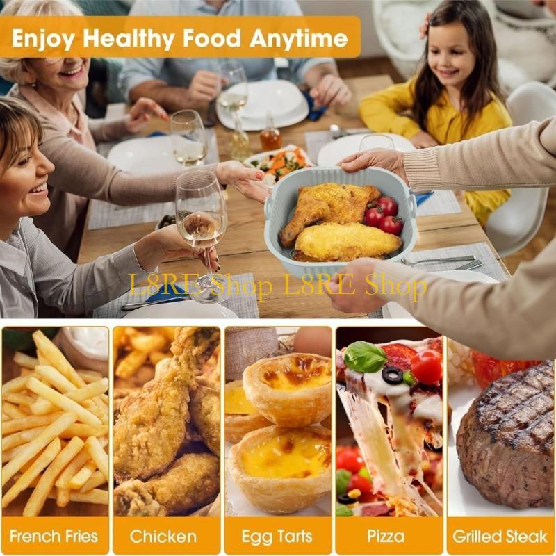 L8RE PAKIET 2 silikonowych wkł – Air Fryer Silicone Pot Liner recenzja i cena
