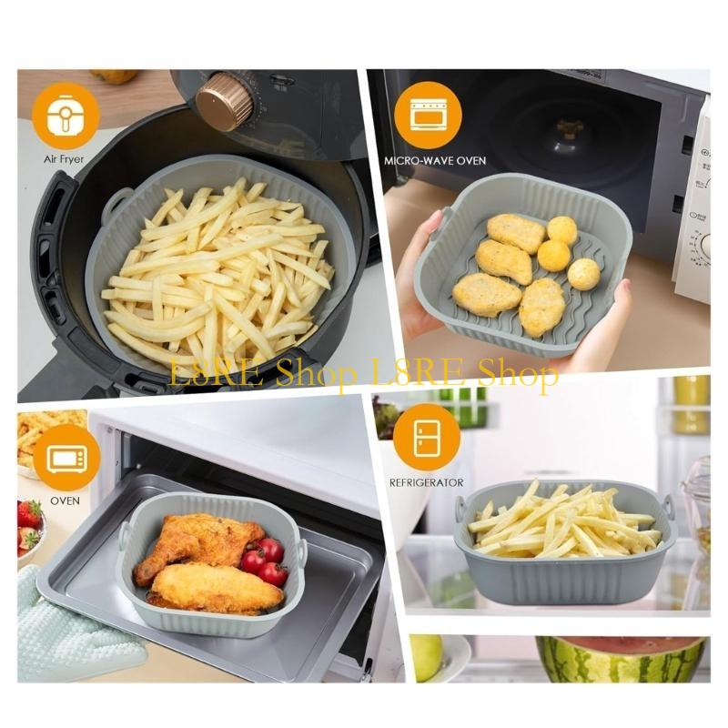 L8RE PAKIET 2 silikonowych wkł – Air Fryer Silicone Pot Liner recenzja i cena