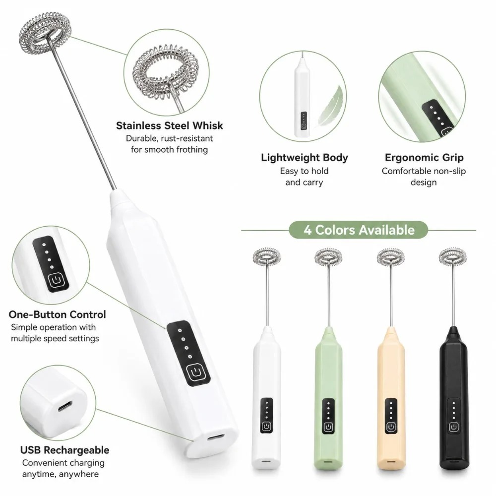 Spieniacz do mleka i ubijaczka – Electric Milk Frother Handheld recenzja i cena