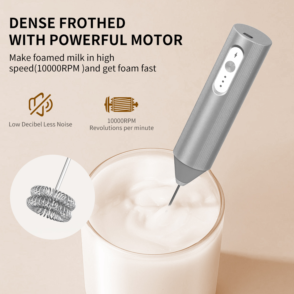 Cliton Elektroplaterowany Sreb – Electric Milk Frother Handheld recenzja i cena