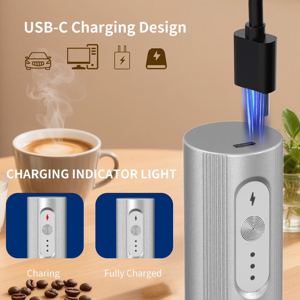 Cliton Elektroplaterowany Sreb – Electric Milk Frother Handheld recenzja i cena