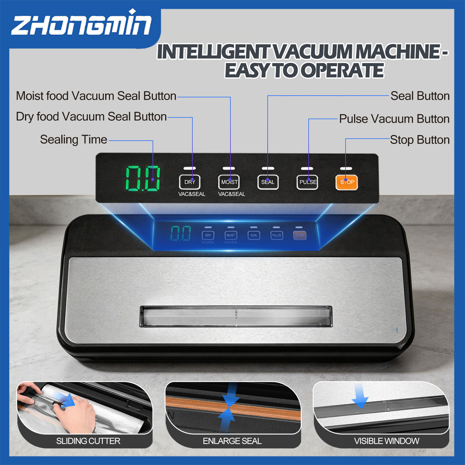 Wielofunkcyjna zgrzewarka próż – Food Vacuum Sealer Machine recenzja i cena