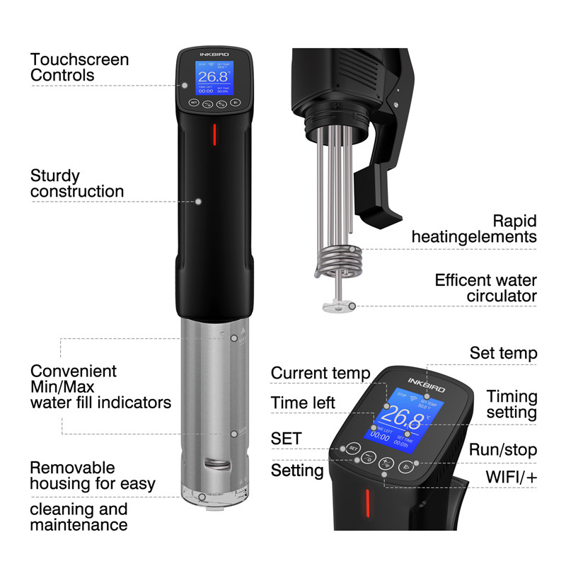 INKBIRD Sous Vide WI-FI kuchen – Digital Sous Vide Precision Cooker recenzja i cena