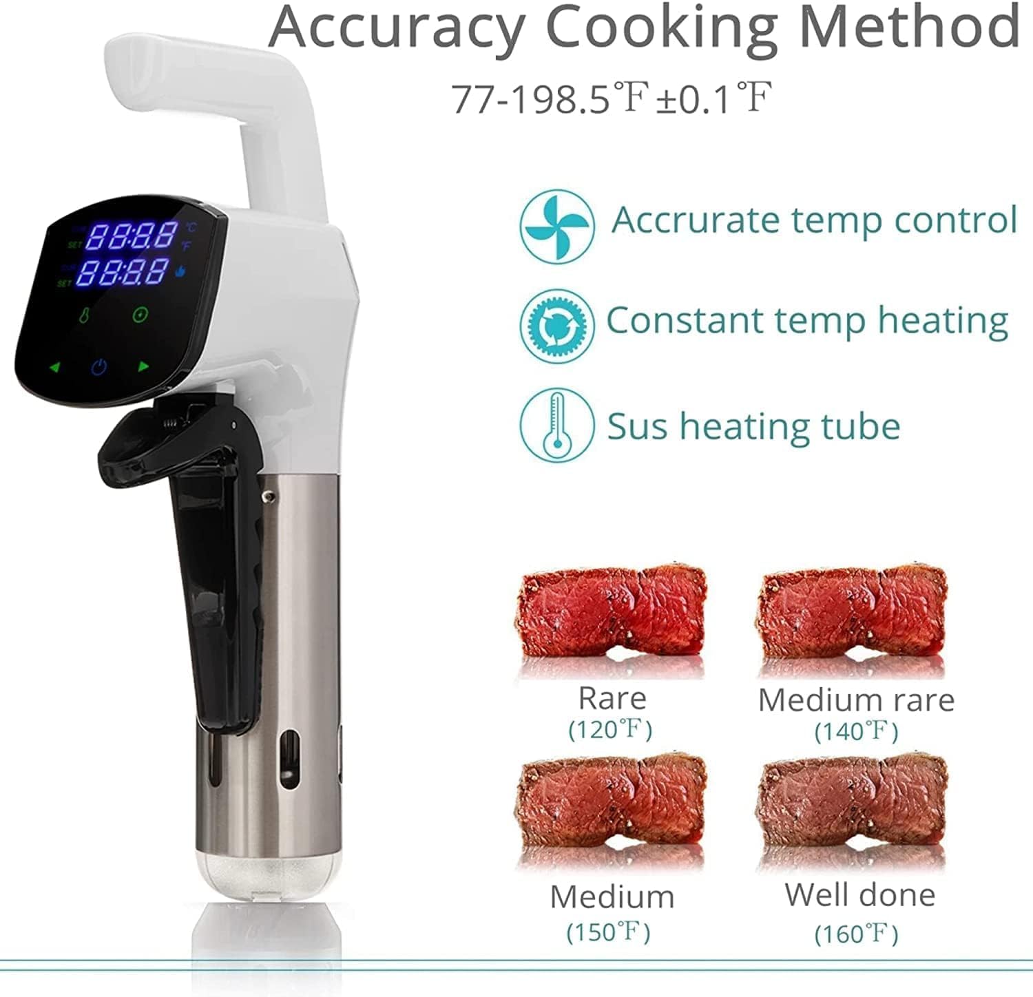 SmartChef Sous Vide Machine 18 – Digital Sous Vide Precision Cooker recenzja i cena