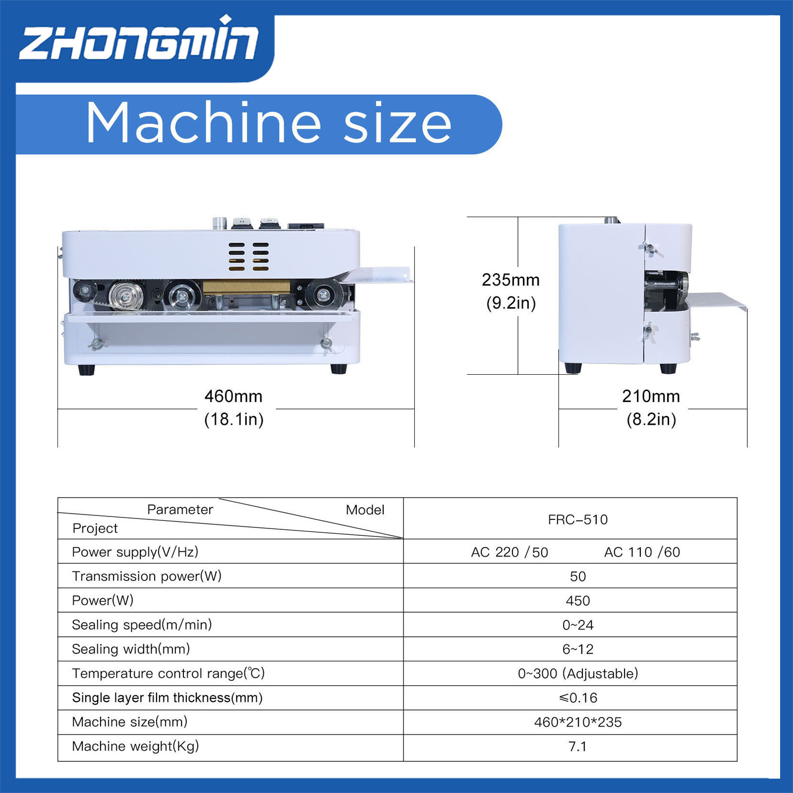 ZHONGMIN Elektryczna zgrzewark – Food Vacuum Sealer Machine recenzja i cena