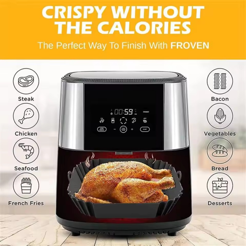 1 szt. Silikonowa tacka do fry – Air Fryer Silicone Pot Liner recenzja i cena
