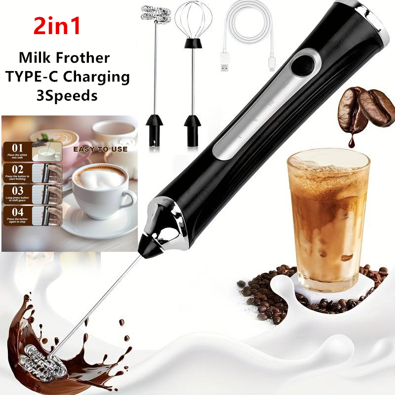 Bezprzewodowy elektryczny spie – Electric Milk Frother Handheld recenzja i cena