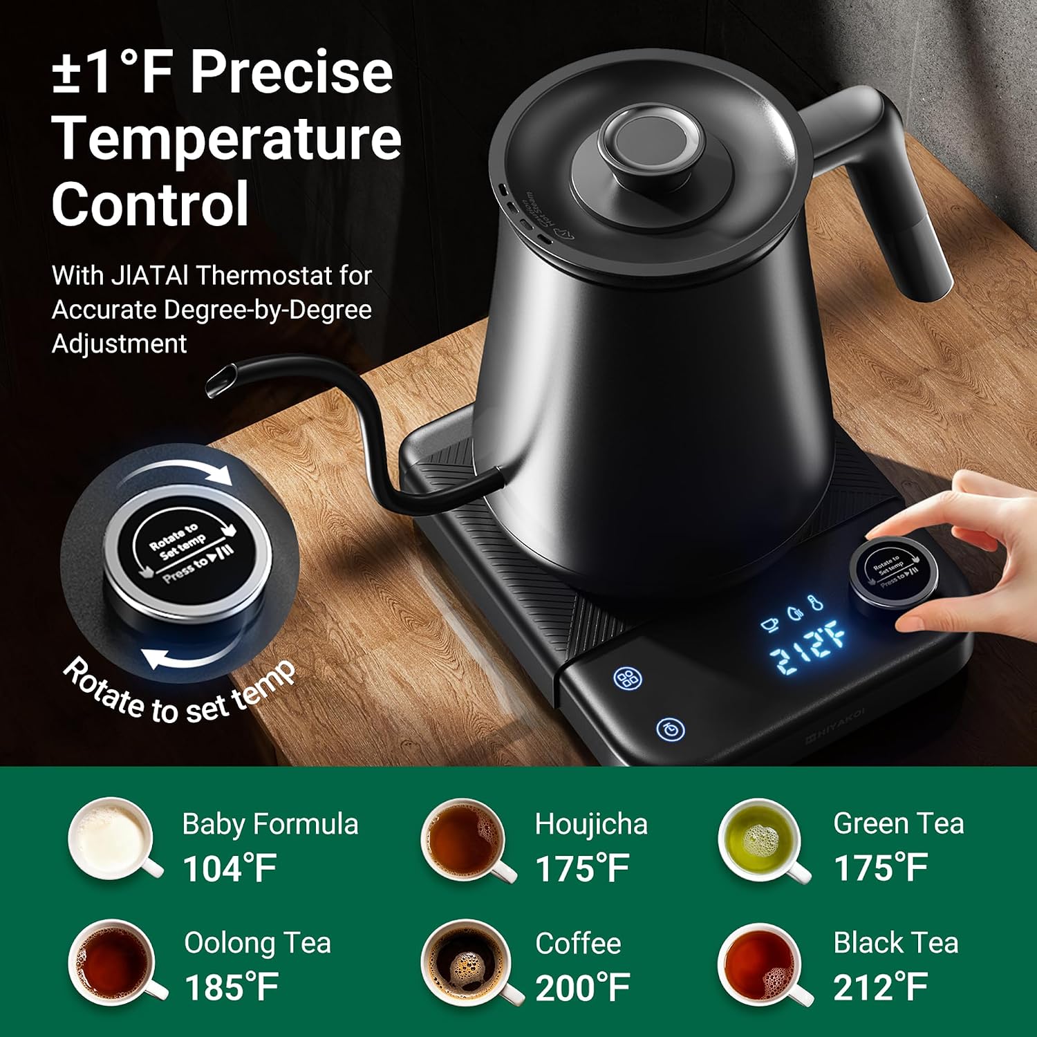 Czajnik elektryczny z wężowym  – Electric Kettle Temperature Control recenzja i cena