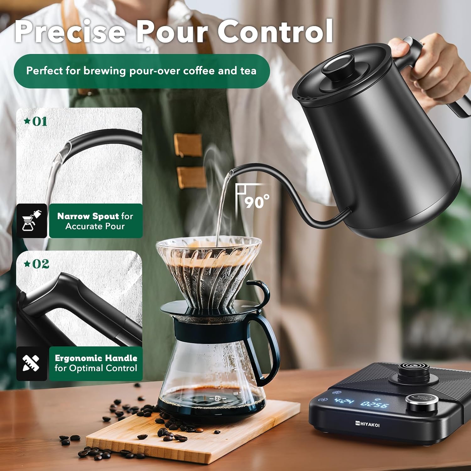 Czajnik elektryczny z wężowym  – Electric Kettle Temperature Control recenzja i cena