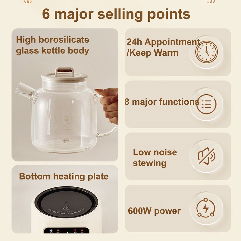 Czajnik elektryczny 600W, wiel – Electric Kettle Temperature Control recenzja i cena